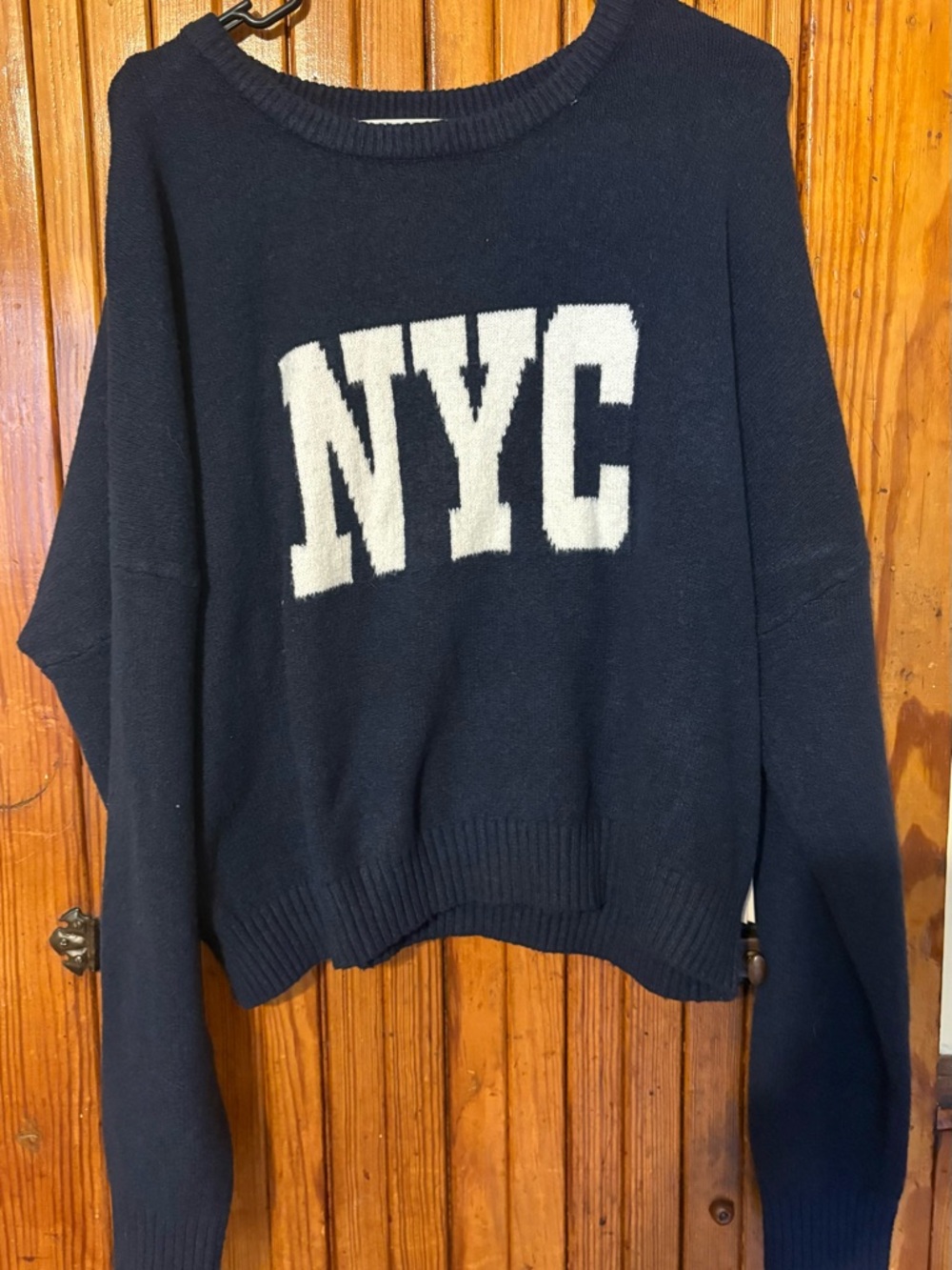 NYC Graphic Navy Women's Sweater